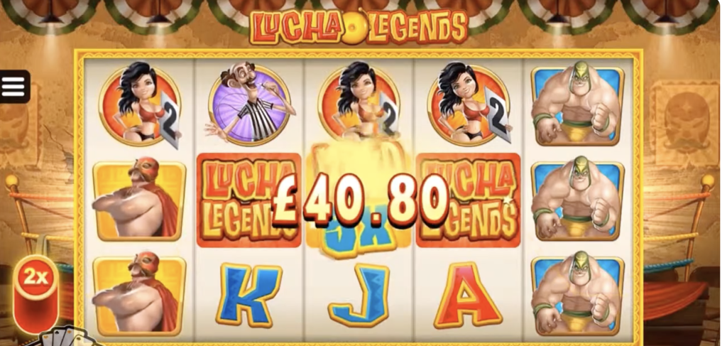 Image of Lucha Legends slot in gameplay