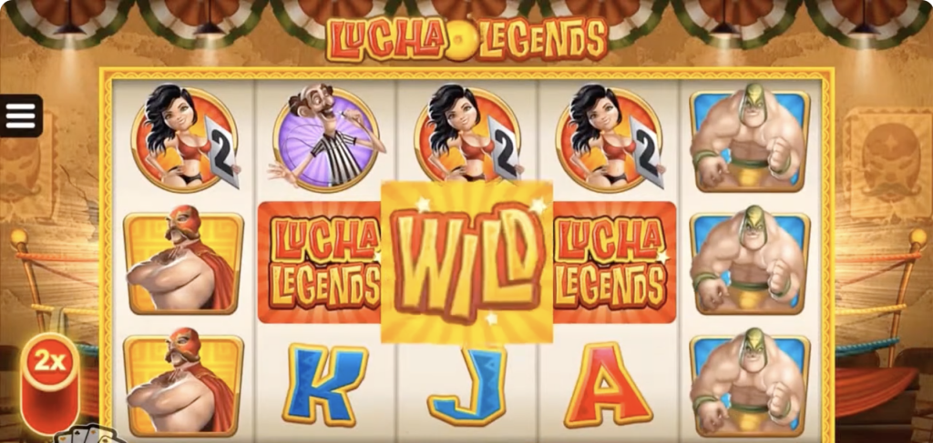 Image of Lucha Legends slot in gameplay