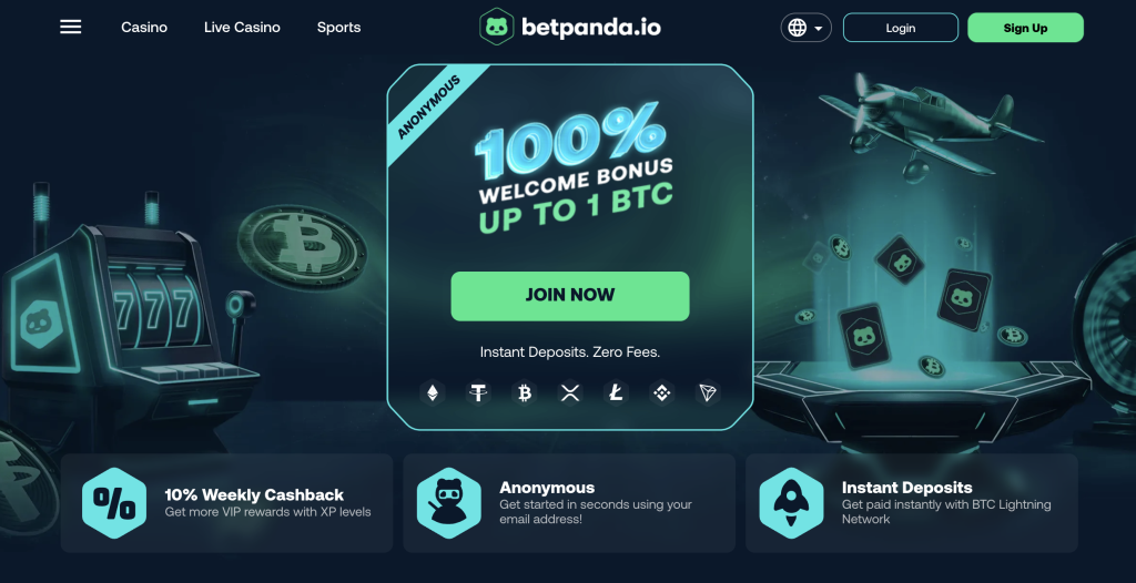 image of wall betpanda.io  website