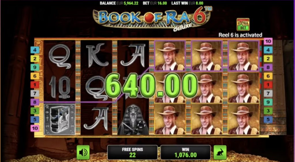 image of book of ra slot gameplay